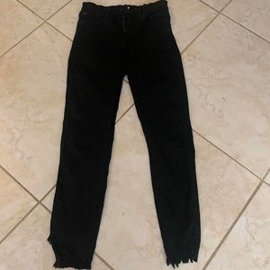 Women's High-Rise Raw-Hem Skinny Ankle Jeans